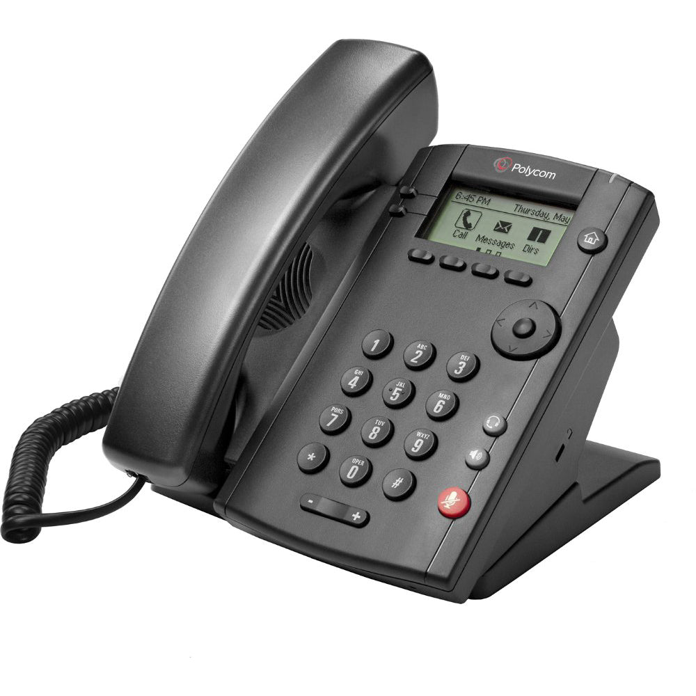 Poly VVX 101 1-line Desktop Phone (openSIP, single 10/100 Ethernet port)