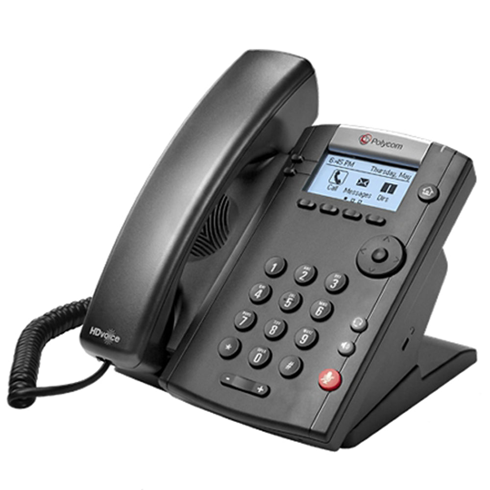 Poly VVX 201 2-line Desktop Phone (openSIP, dual 10/100 Ethernet ports)