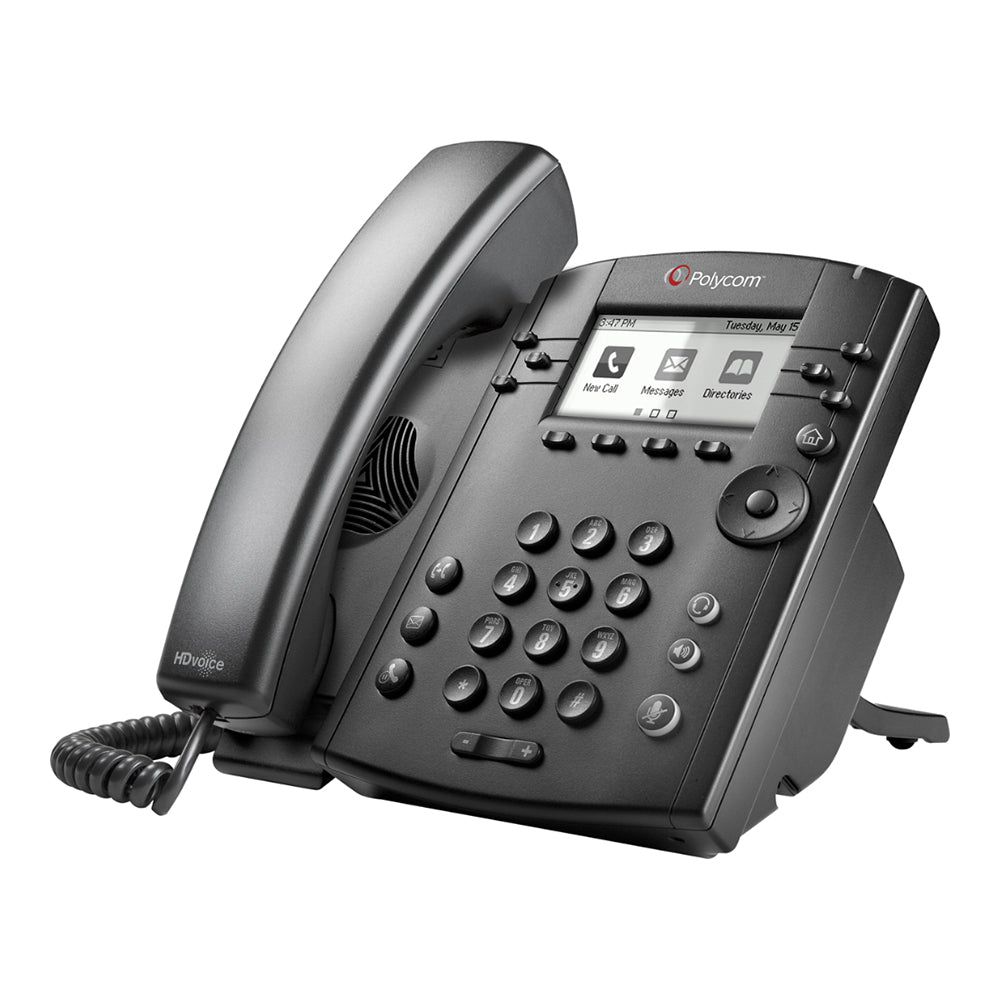 Poly VVX 301/311 6-line Desktop Phone  (openSIP, dual 10/100 Ethernet ports)