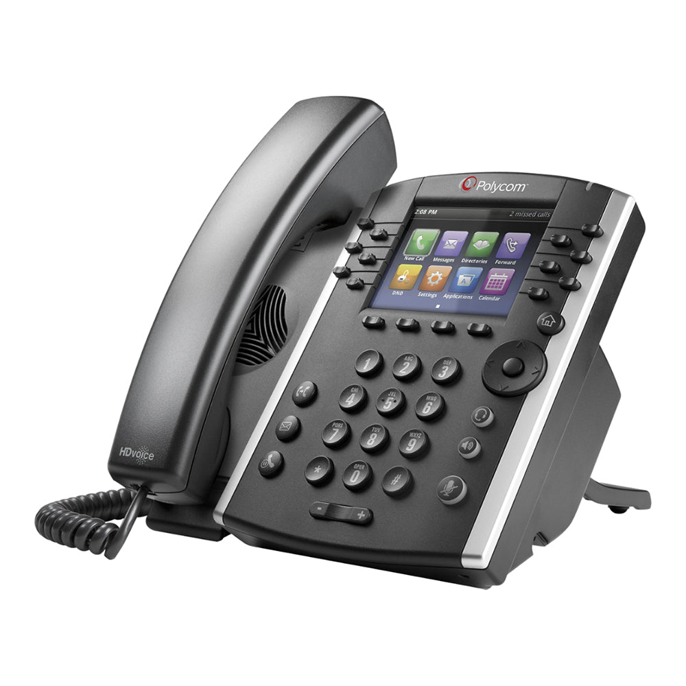 Poly VVX 401/411 12-line Desktop Phone  (openSIP, dual 10/100 Ethernet ports)